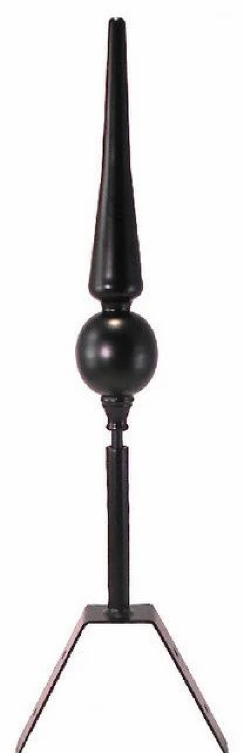 * Dalvento, Llc Dalvento, Roman Mini Finial, Black Matte On Steel, Mini | Weather Vanes