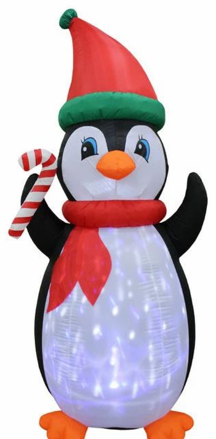 * Bzb Goods Christmas Inflatable Twinkle Penguins Yard Decoration, 7Ft Tall | Outdoor Holiday Decorations