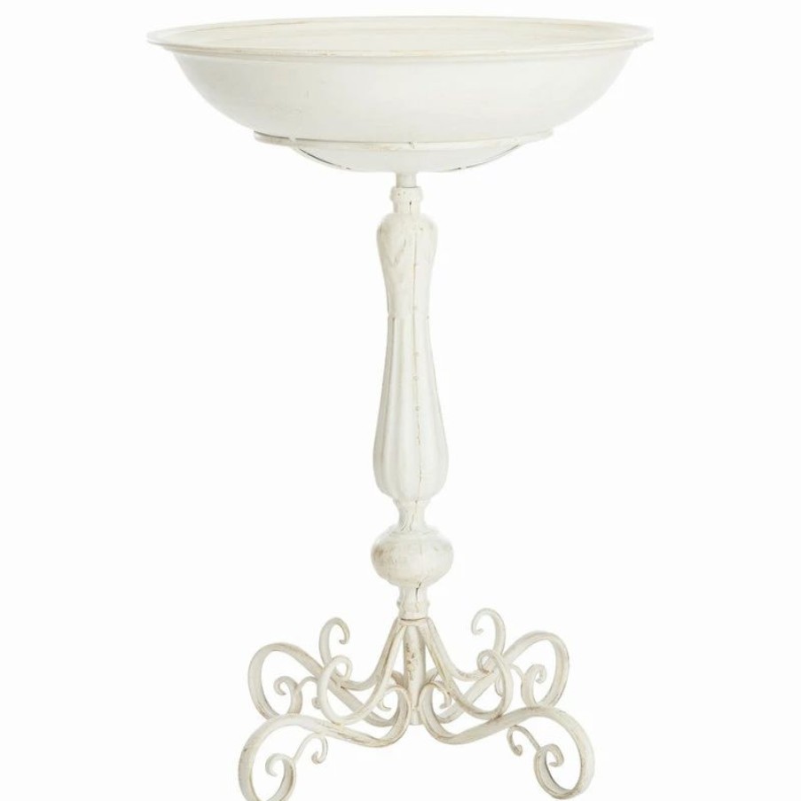 * Safavieh Orian Bird Bath, Pearl White | Bird Baths