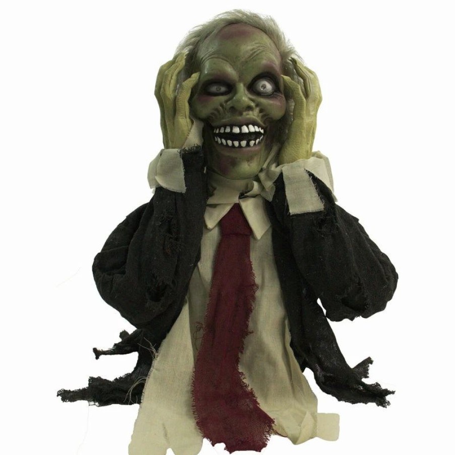 * Haunted Hill Farm 22 Pop-Up Animatronic Ghoul, Indoor/Outdoor Halloween Decoration | Outdoor Holiday Decorations