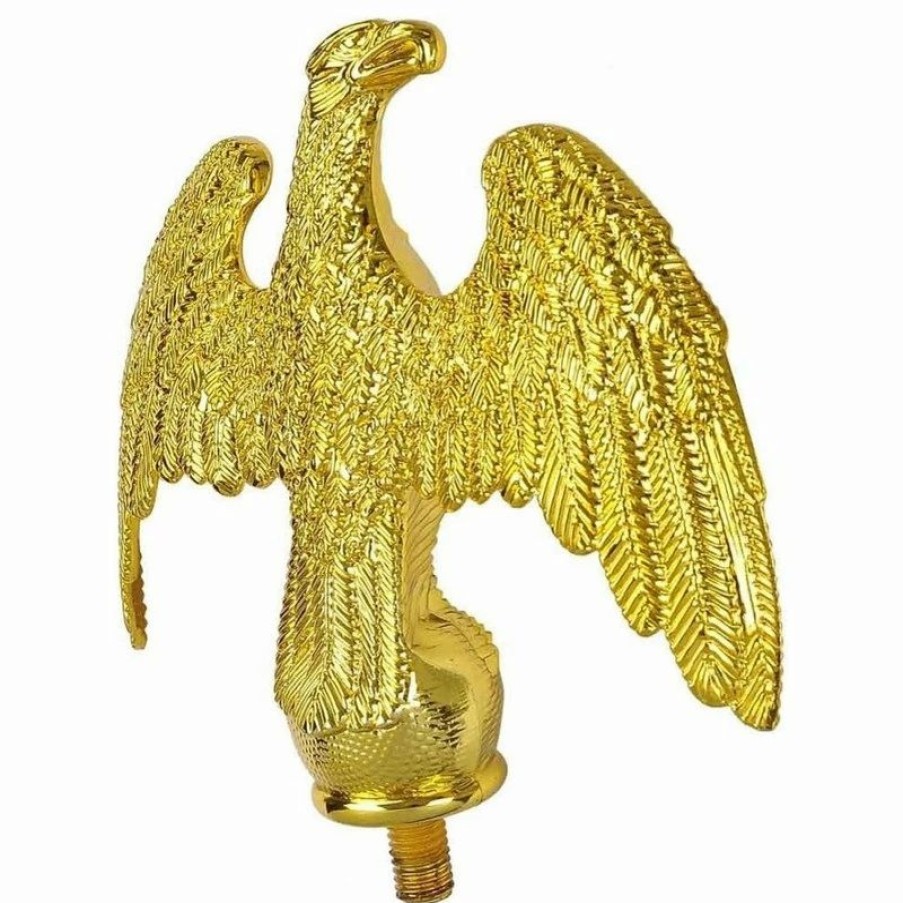 * Yescom 7 Handcra'Ed Gold Eagle Finial Top | Flags & Flagpoles