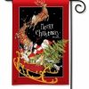 * Studio M By Magnet Works Santa'S Sleigh Garden Flag | Flags & Flagpoles