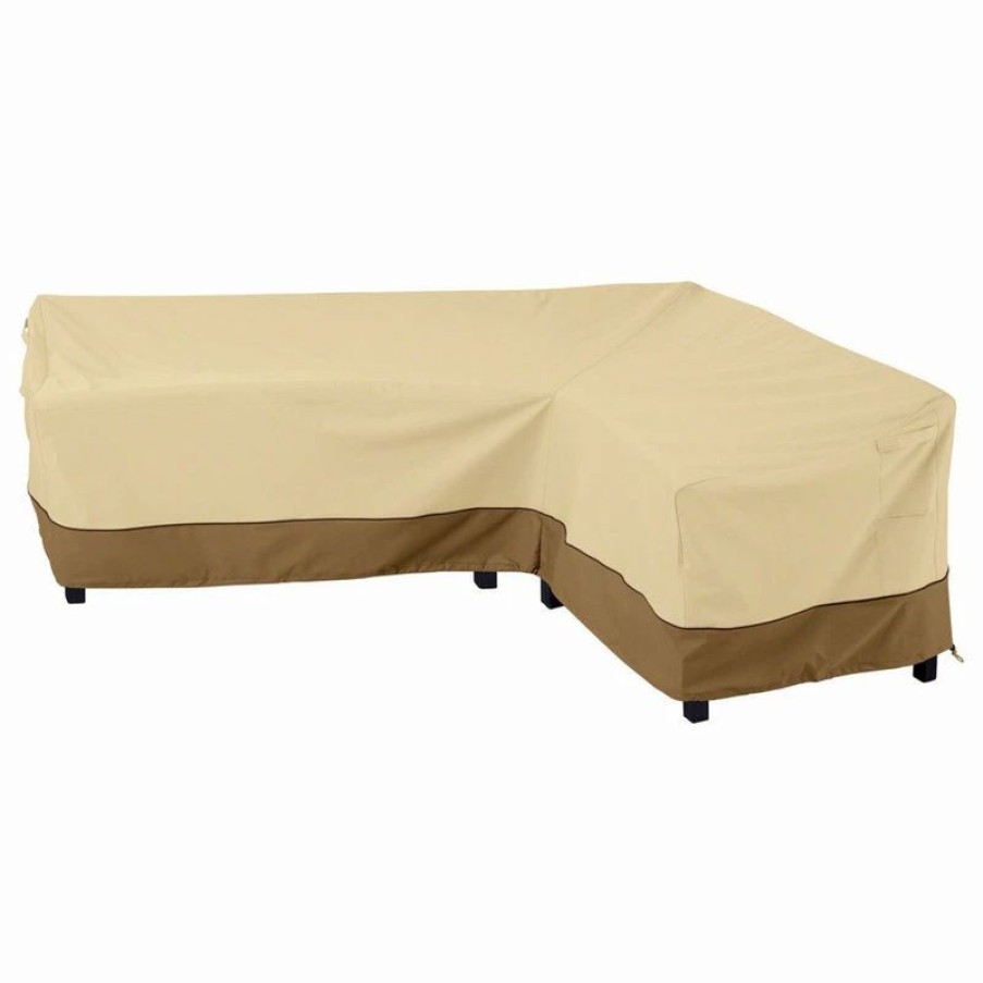 * Classic Accessories Patio Right Facing L-Shape Sectional Lounge Set Cover-Durable | Outdoor Furniture Covers