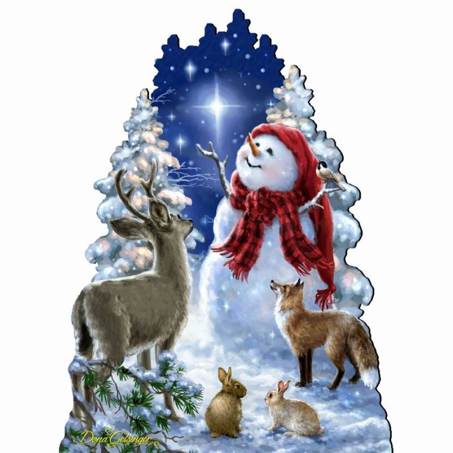 * Amonogramart Heaven And Nature Snowman Frosty Friends Home And Outdoor Decor | Outdoor Holiday Decorations