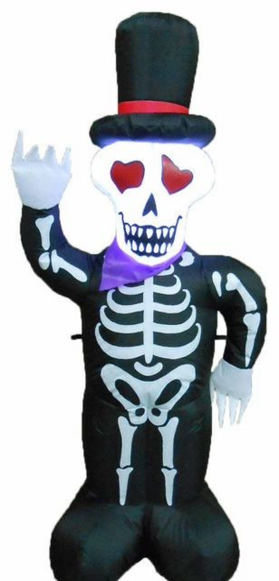 * Bzb Goods Halloween Inflatable Skeleton With Hat, 4 | Outdoor Holiday Decorations