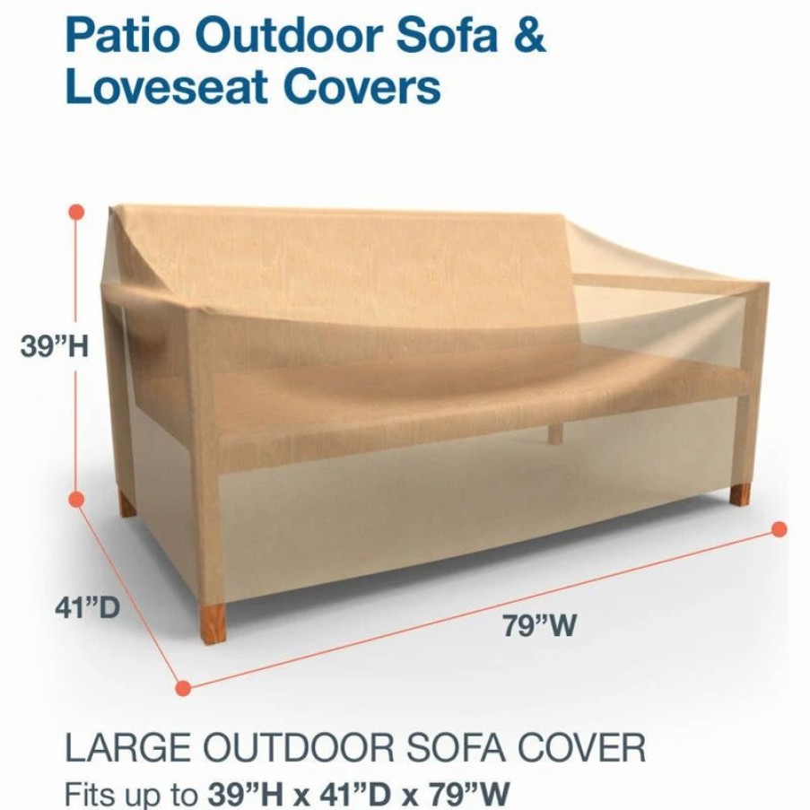 * Budge All-Seasons Outdoor Patio Sofa Cover Large (Nutmeg) | Outdoor Furniture Covers