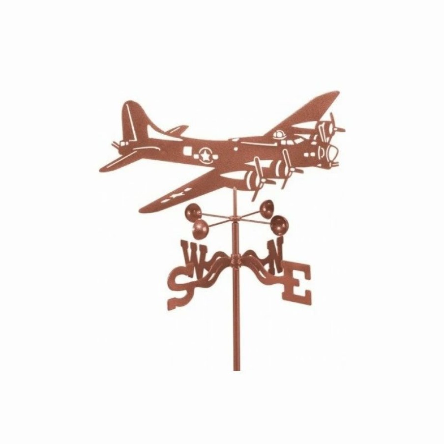 * Ez Vane Llc B17 Airplane Weathervane With 4 Sided Mount | Weather Vanes