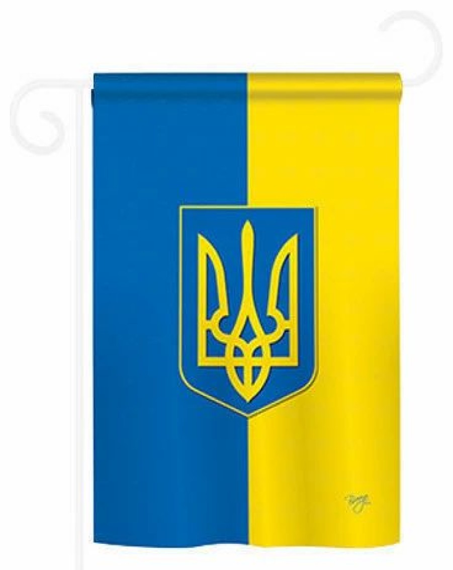 * Breeze Decor Ukraine 2-Sided Impression Garden Flag | Flags & Flagpoles