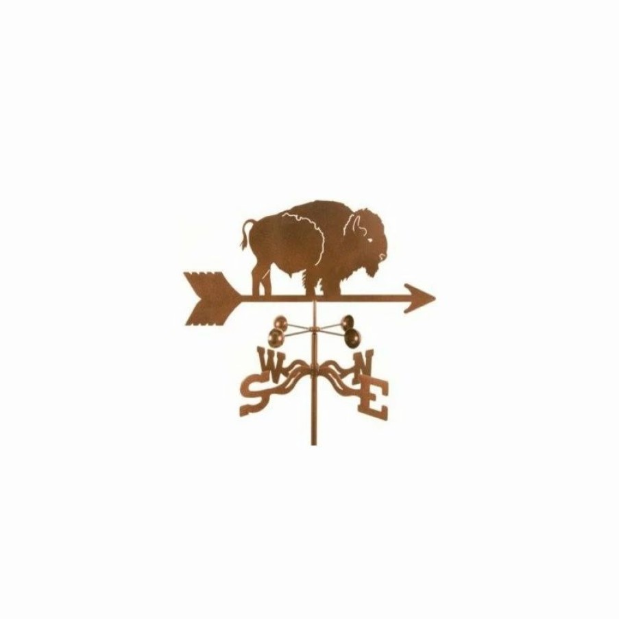 * Ez Vane Llc Bison Weathervane With Post Mount | Weather Vanes