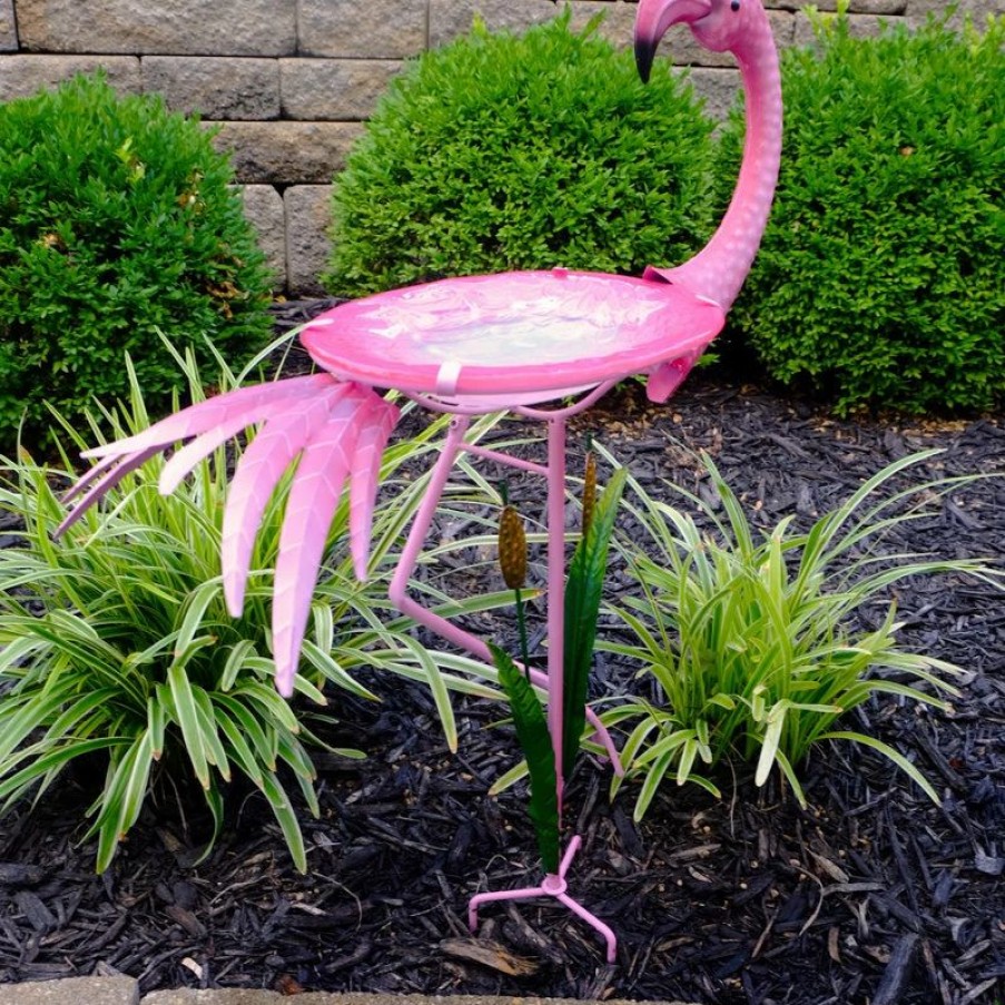 * Rcs Gifts Bird Bath Flamingo | Bird Baths