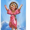 * Breeze Decor Divine Baby Jesus 2-Sided Vertical Impression House Flag | Flags & Flagpoles