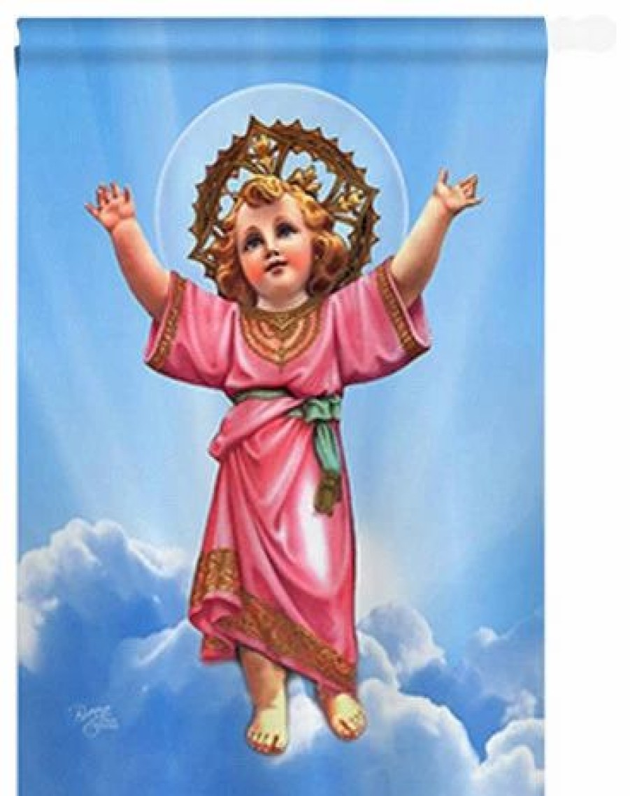 * Breeze Decor Divine Baby Jesus 2-Sided Vertical Impression House Flag | Flags & Flagpoles