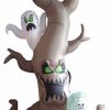 * Bzb Goods Halloween Inflatable Grave Scene With Tree Monster And Ghost, 8 | Outdoor Holiday Decorations