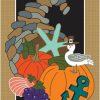 * Dicksons Double Applique Costal Thanksgiving Polyester Garden Flag | Flags & Flagpoles