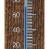 * Hokco Wall Thermometer Walnut Finish 7.8 Inch | Decorative Thermometers