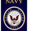 * Breeze Decor Military Navy 2-Sided Vertical Impression House Flag | Flags & Flagpoles