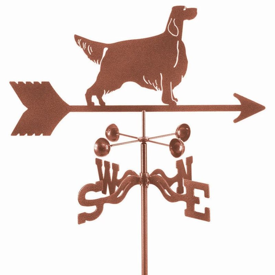 * Ez Vane Llc Setter Weathervane With Post Mount | Weather Vanes