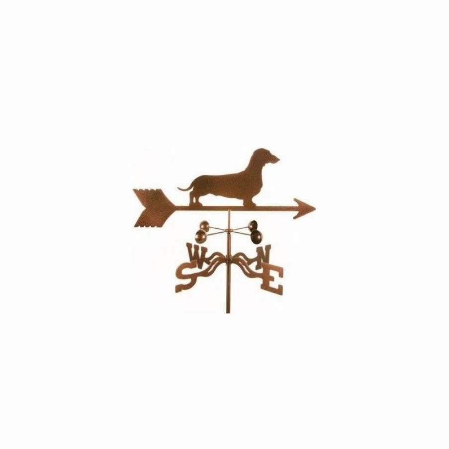 * Ez Vane Llc Dachshund Weathervane With Post Mount | Weather Vanes