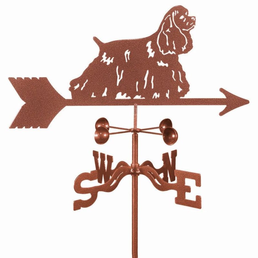 * Ez Vane Llc Cocker Spaniel Weathervane With Roof Mount | Weather Vanes