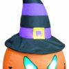 * Bzb Goods Pumpkin With Witch Hat, 4 | Outdoor Holiday Decorations