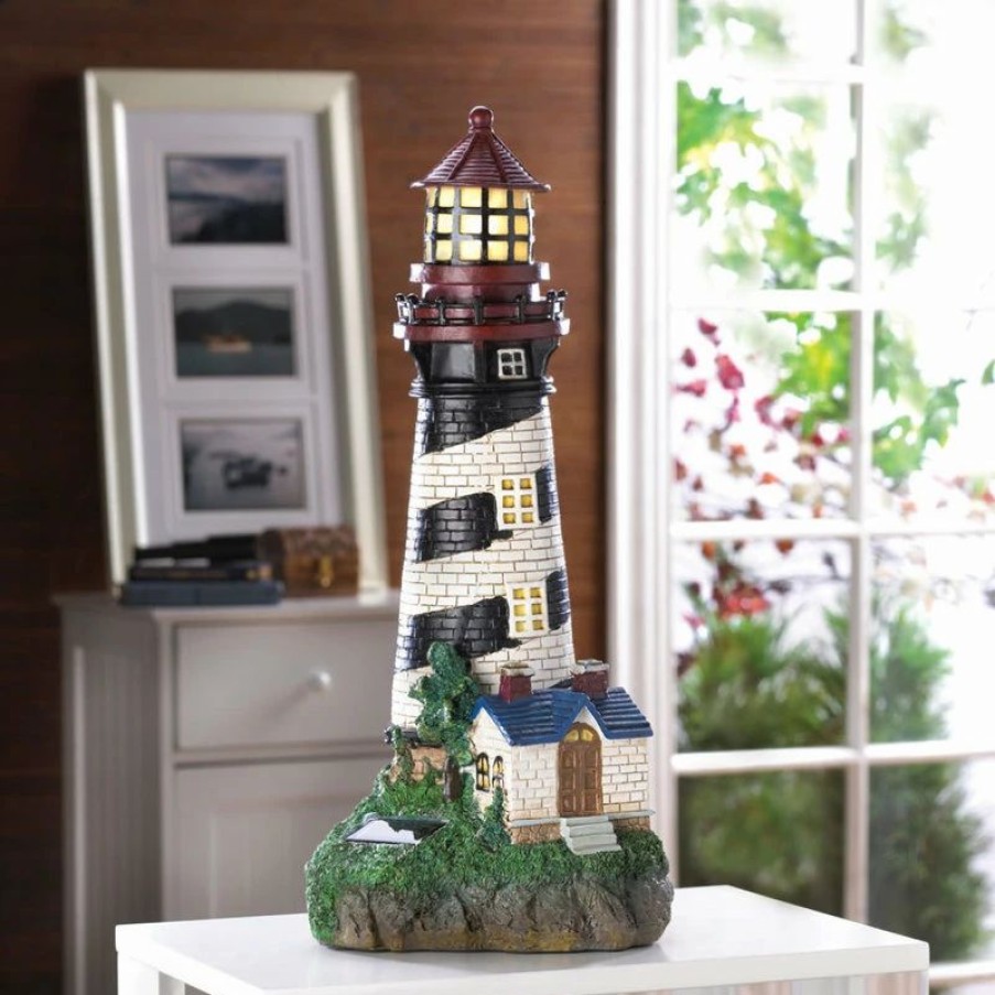 * Summerfield Terrace Solar-Powered Lighthouse | Birdhouses