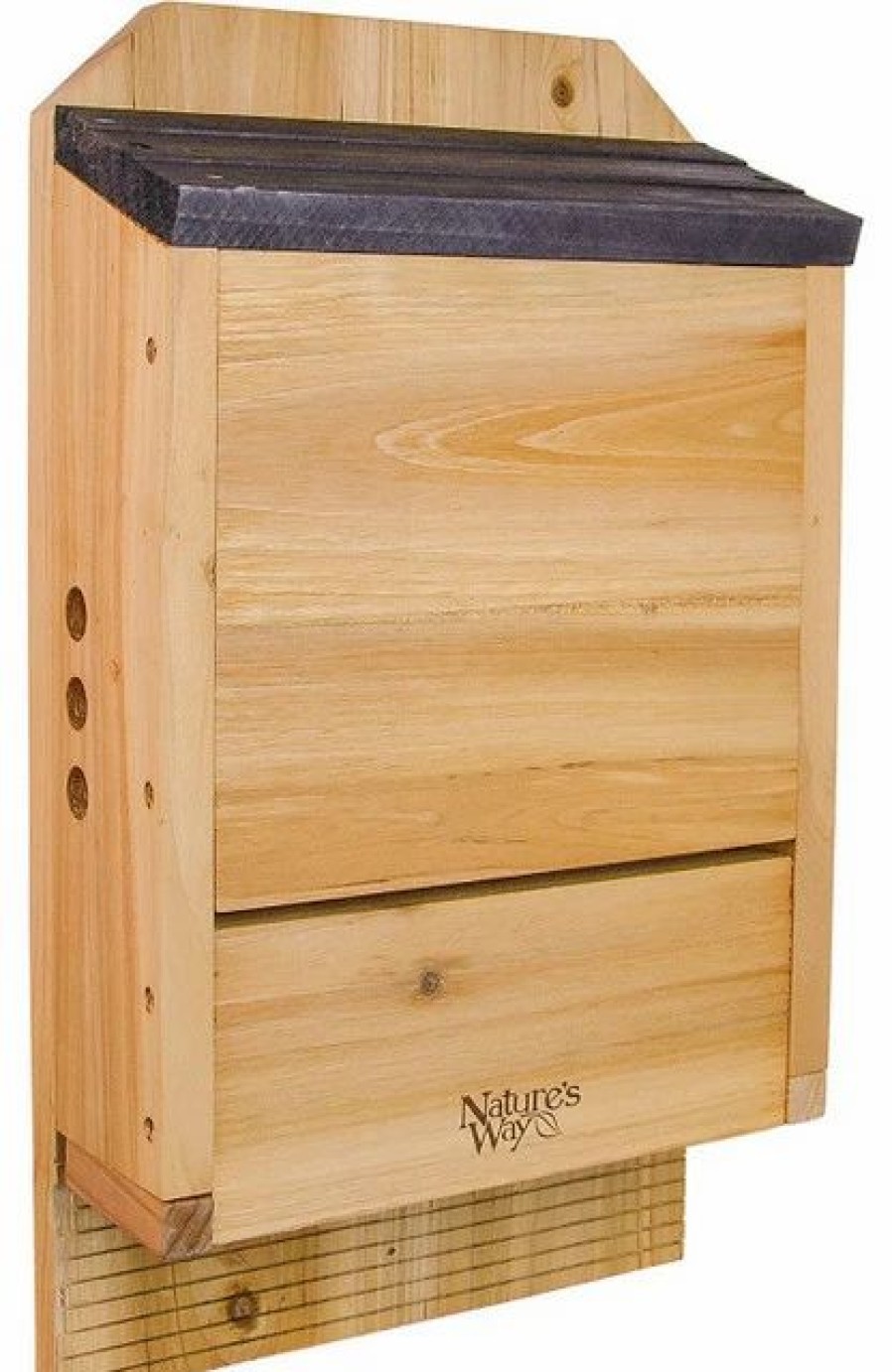 * Nature'S Way Cwh6 Triple Chamber Cedar Bat House | Birdhouses