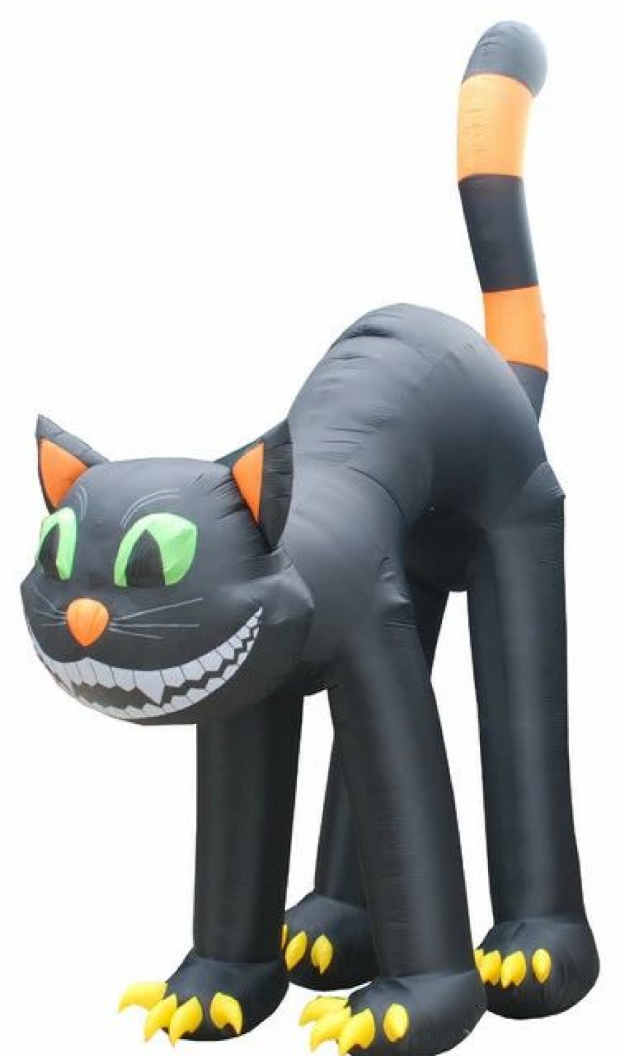 * Bzb Goods Animated Halloween Inflatable Huge Black Cat Head Rotating, 20 | Outdoor Holiday Decorations