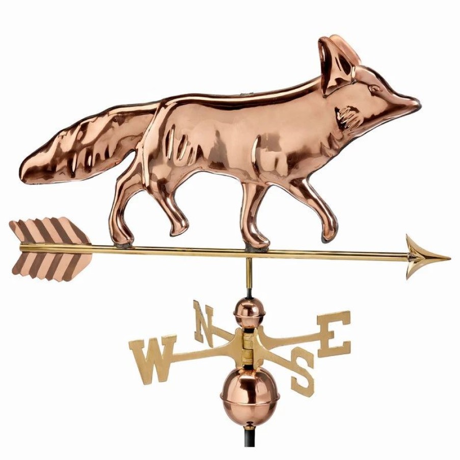 * Good Directions, Inc. Fox Weathervane, Pure Copper | Weather Vanes