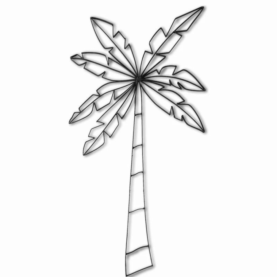 * World Unique Imports, Inc Metal Palm Tree Wall Decor And Wall Sculpture | Outdoor Wall Art