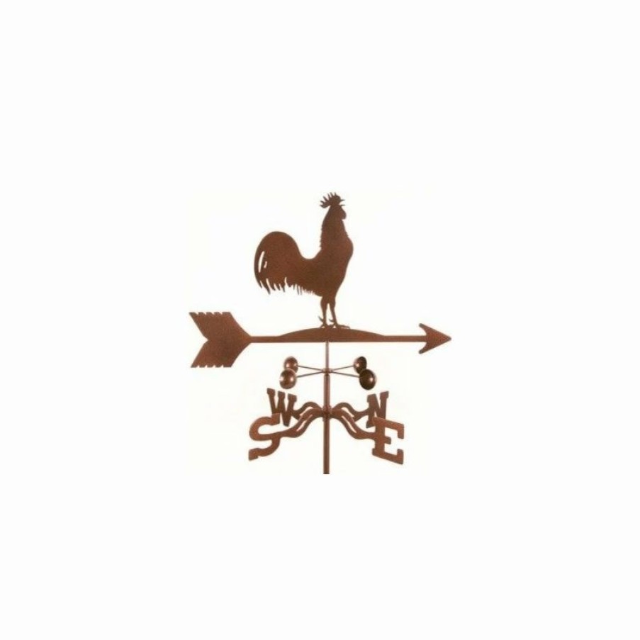 * Ez Vane Llc Rooster Weathervane With Post Mount | Weather Vanes