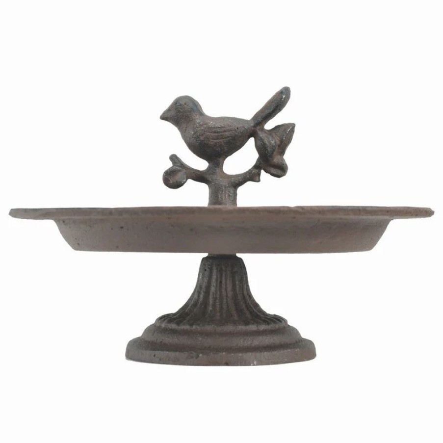 * Import Wholesales Decorative Cast Iron Pedestal Bird Feeder, Chickadee, 8 | Bird Feeders