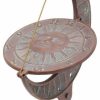 * Whitehall Products 12 L X 8 3/4 W X 15 1/2 H Sun And Moon Large Sundial, Copper Verdi | Sundials