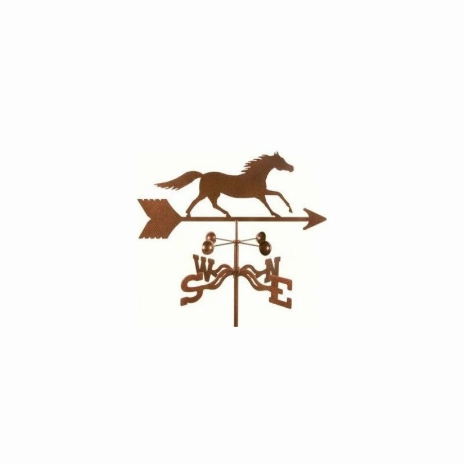 * Ez Vane Llc Running Horse Weathervane With Deck Mount | Weather Vanes