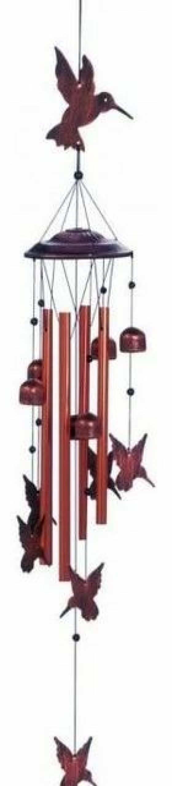 * Summerfield Terrace Fluttering Hummingbirds Metal Wind Chimes | Wind Chimes