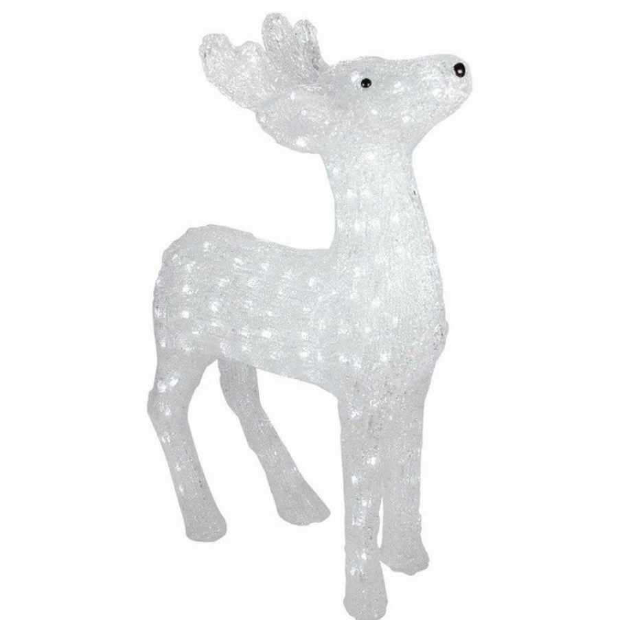 * Northlight Seasonal 29 Lighted Commercial Grade Acrylic Reindeer Christmas Display Decoration | Outdoor Holiday Decorations