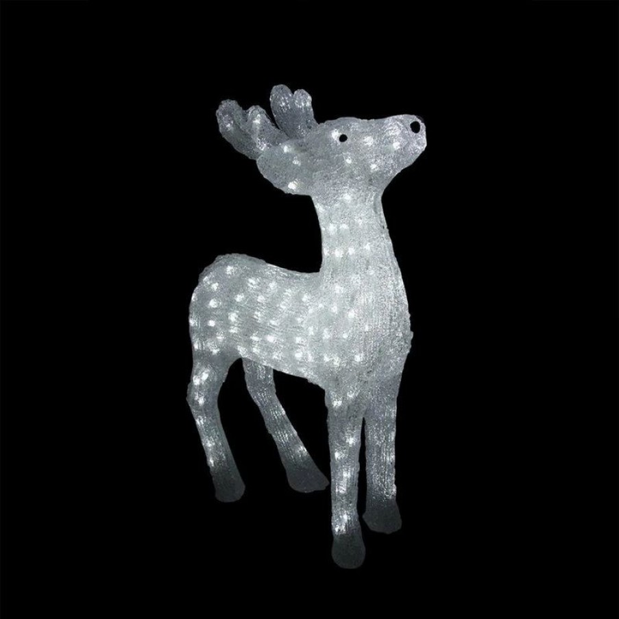 * Northlight Seasonal 29 Lighted Commercial Grade Acrylic Reindeer Christmas Display Decoration | Outdoor Holiday Decorations