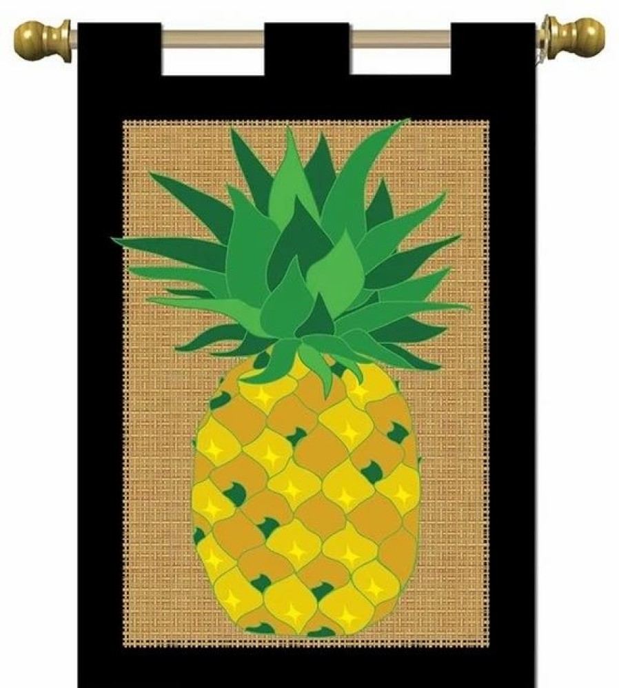 * Dicksons Flag Dbapp Grdn Pineapple Burlap 13X18 | Flags & Flagpoles