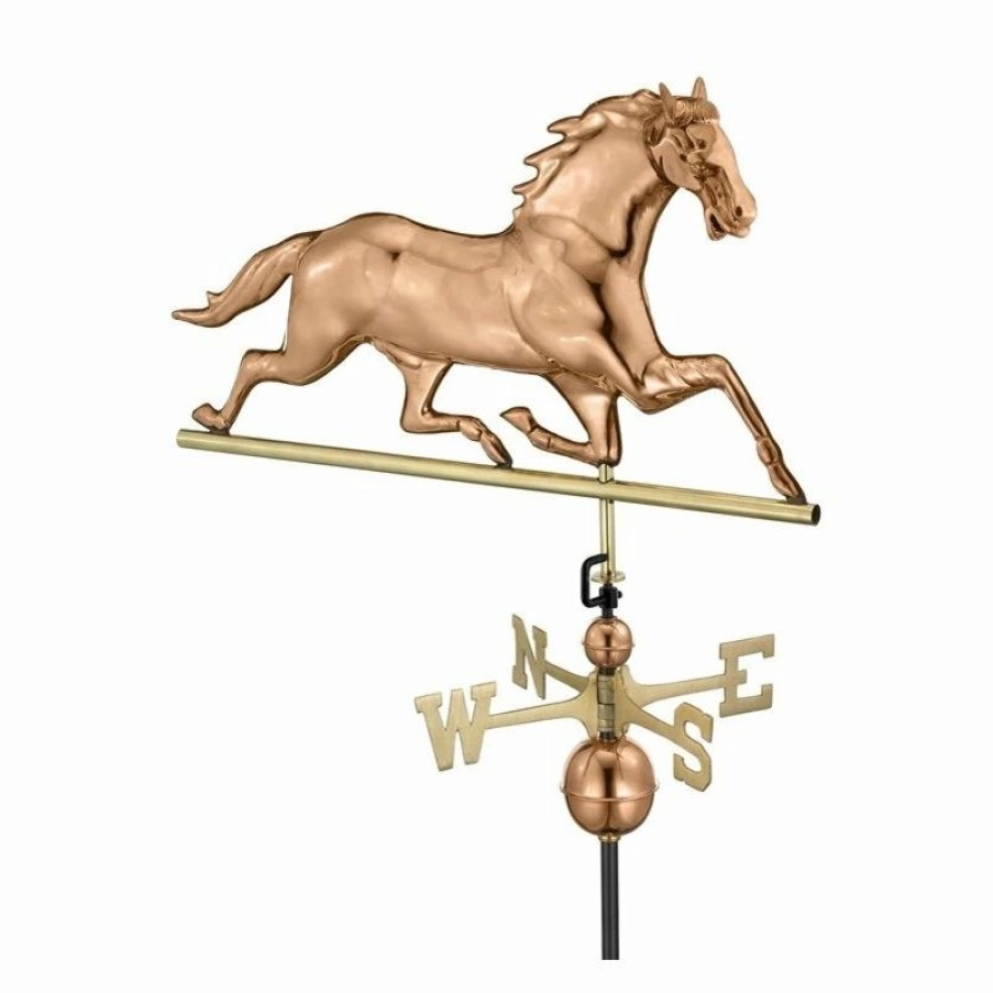 * Good Directions, Inc. Horse Weathervane, Pure Copper | Weather Vanes