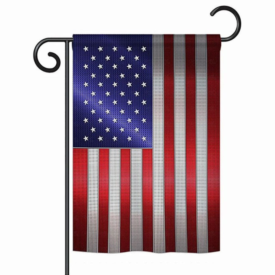 * Breeze Decor Steel Of Pride American Flag, Everyday Vertical Garden Flag 13 X18.5 | Flags & Flagpoles