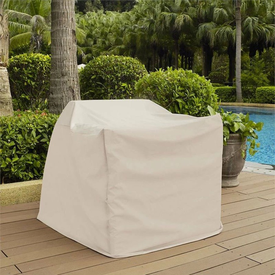 * Crosley Outdoor Patio Chair Cover In Cream | Outdoor Furniture Covers