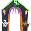 * Bzb Goods Halloween Inflatable Haunted House With Ghost, Witch And Spider, 9Ft Tall | Outdoor Holiday Decorations