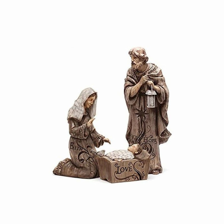 * Cape Craftsmen Mary, Joseph And Baby Jesus Large Nativity Trio Outdoor Statue | Outdoor Holiday Decorations