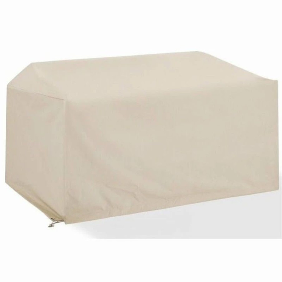 * Crosley Outdoor Patio Loveseat Cover In Cream | Outdoor Furniture Covers