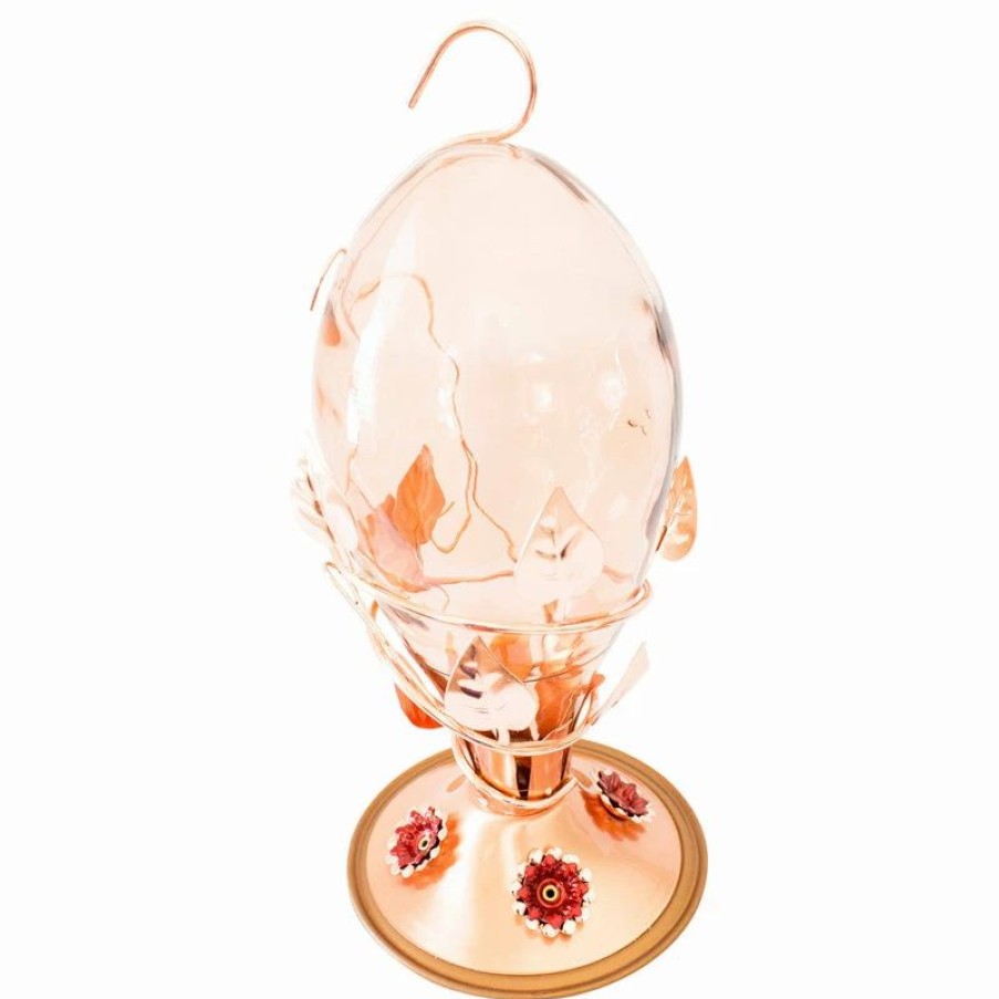 * We Love Hummingbirds Best Copper & Glass Hummingbird Feeder, Beautiful Classic Design | Bird Feeders