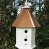 * Wooden Expression Birdhouses Estate Birdhouse, Coppertone Aluminum | Birdhouses