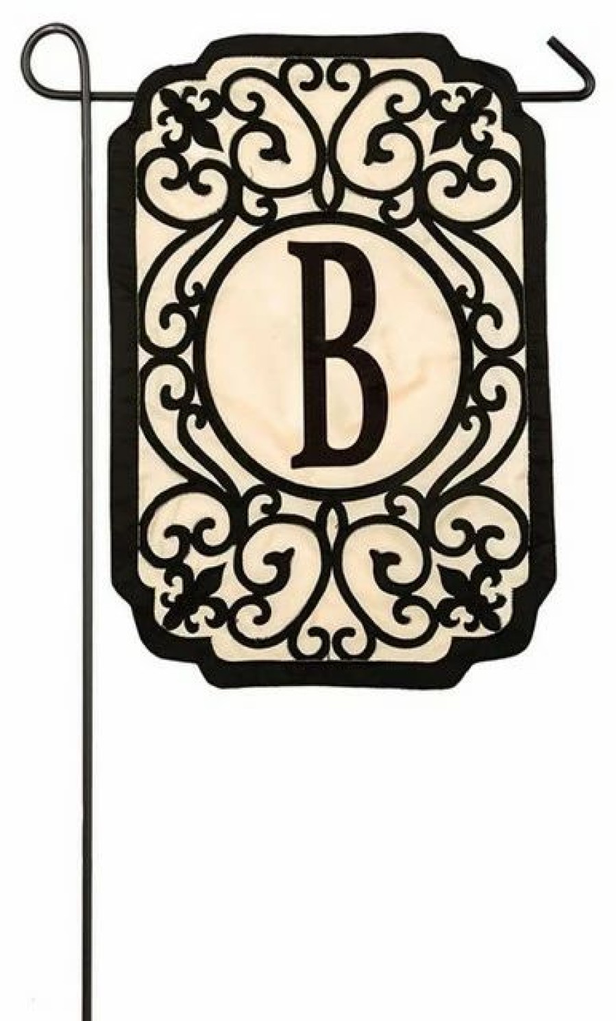 * Evergreen Enterprises Monogram Garden Flag B 13 X18," Filigree | Flags & Flagpoles