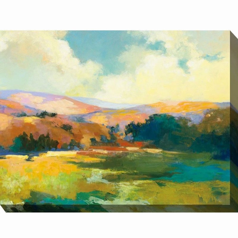 * West Of The Wind Outdoor Art Valley Of Light Outdoor Art 40X30 | Outdoor Wall Art