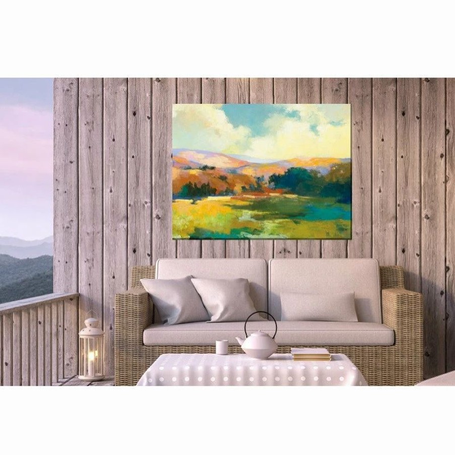 * West Of The Wind Outdoor Art Valley Of Light Outdoor Art 40X30 | Outdoor Wall Art