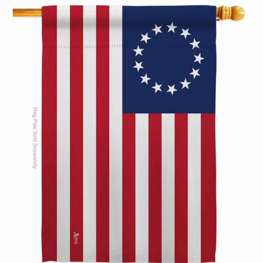 * Americana Home & Garden Betsy Ross Americana Historic House Flag | Flags & Flagpoles