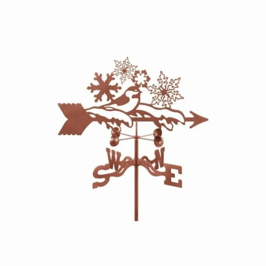 * Ez Vane Llc Snowflakes Weathervane With Deck Mount | Weather Vanes